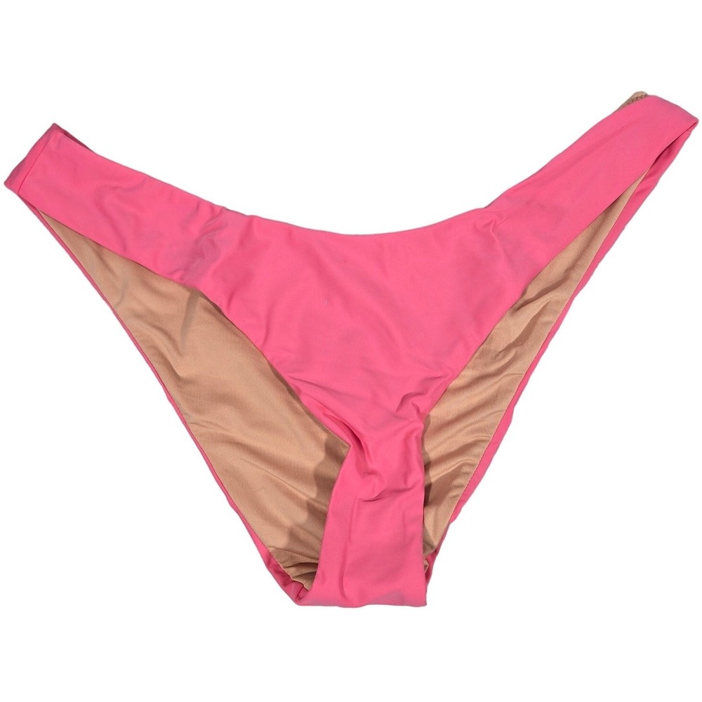 J. Crew Curved-waist cheeky bikini bottom Tea‎ Rose M NWT